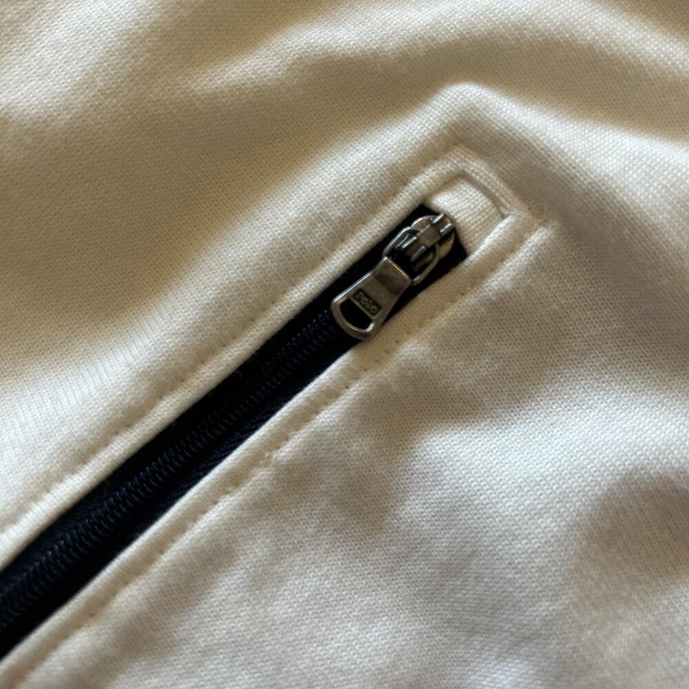 Vtg Ralph Lauren POLO full-zip LOGO White sweatshirt Contrast Trim Men’s Sz XL - Picture 13 of 13